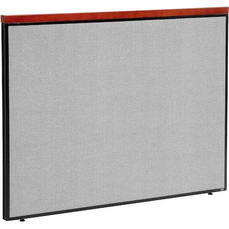 Interion By Global Industrial Interion Deluxe Office Partition Panel, 60-1/4inW x 43-1/2inH, Gray 277531GY